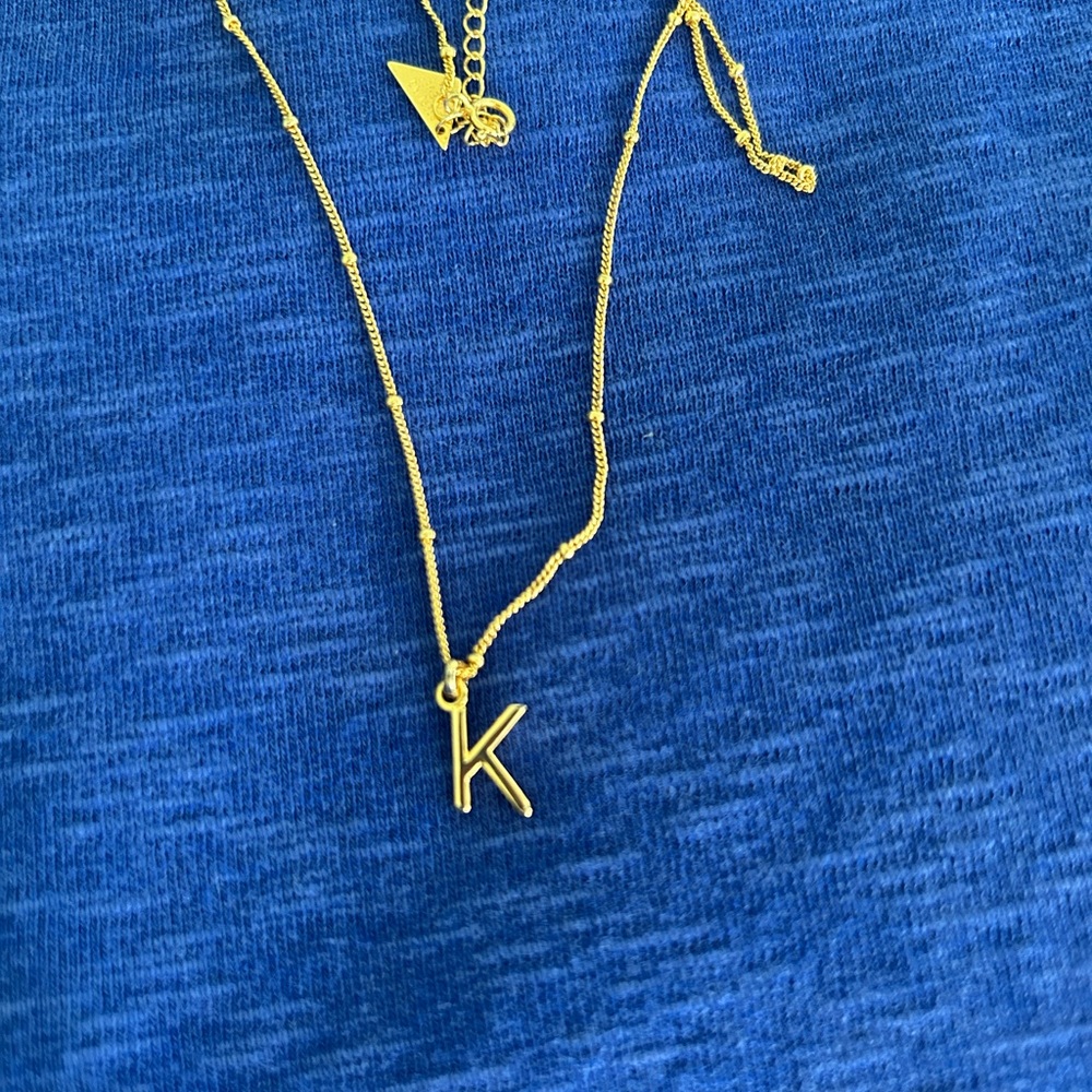 Things Remembered Gold Initial Necklace